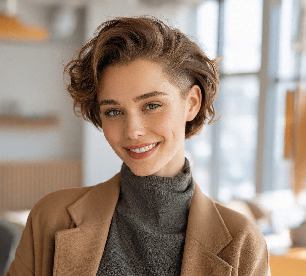 15. Short Wavy Bob with Undercut Hairstyles