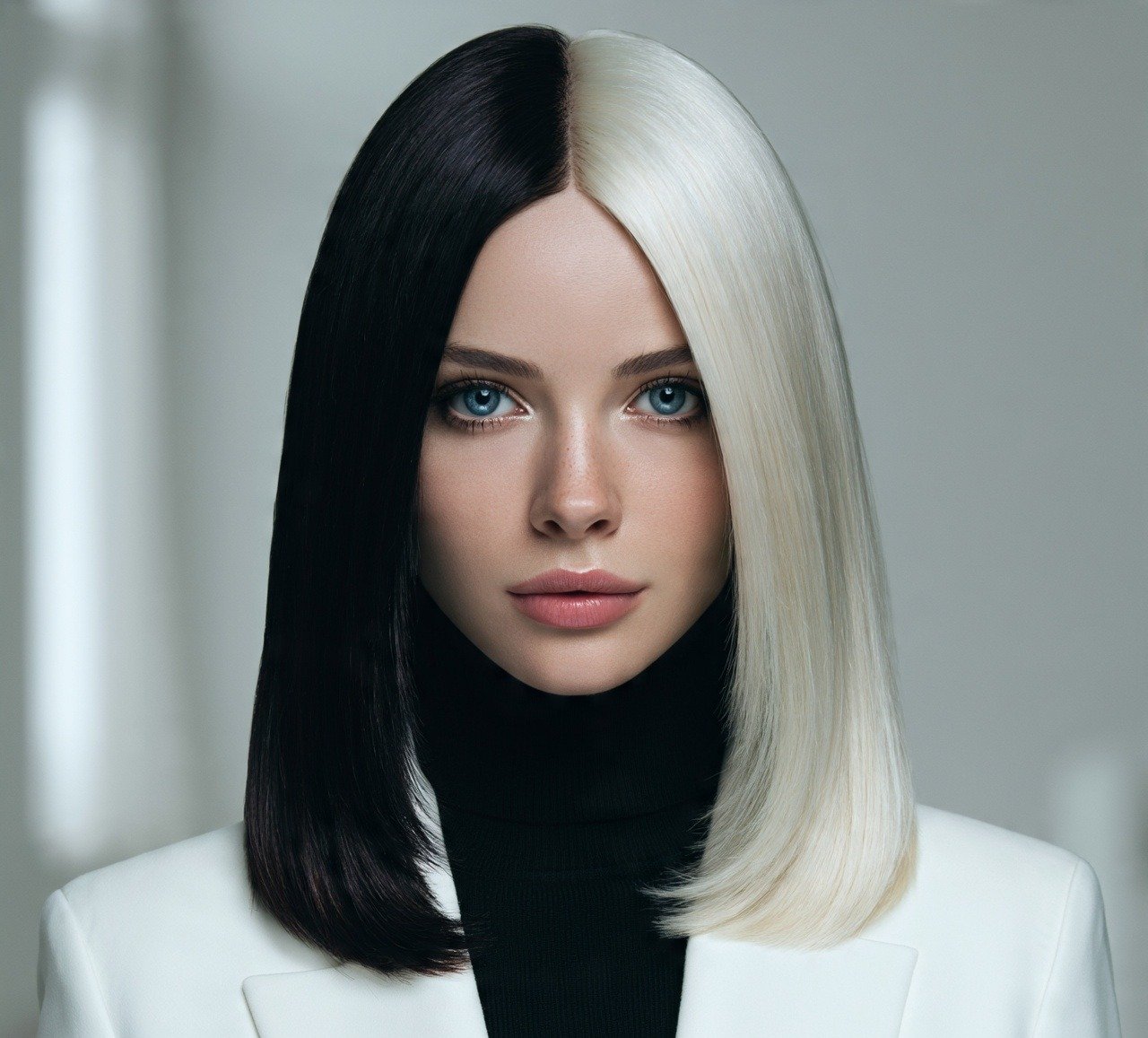 17 Trendy My Hair Color Ideas That'll Make You Actually Book That Salon Appointment 16 15. Two Tone Split Dye Hair Color