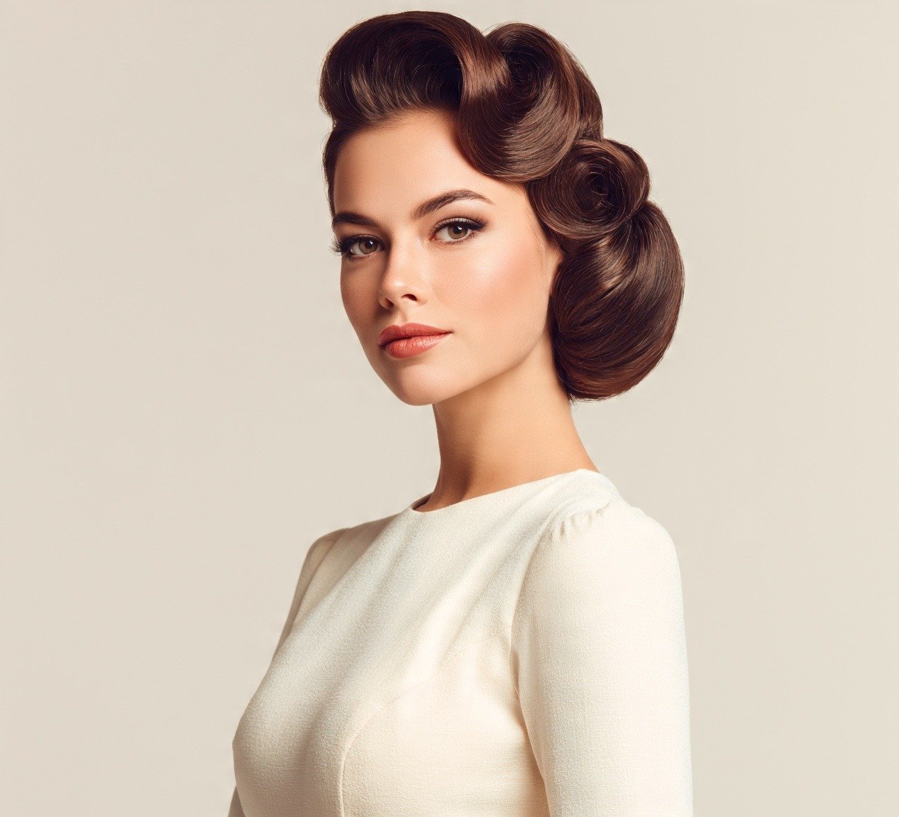 15 Bun Hairstyles for Long Hair: Trending Ideas Worth Pinning 16 15. Vintage Pin Up Bun For Long Hair