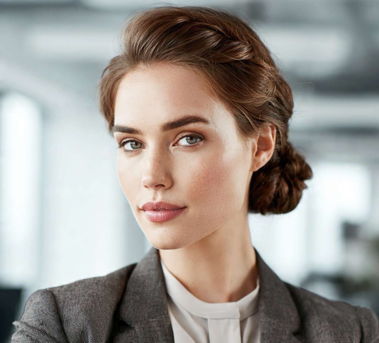 17 Trending Updo Hairstyles For Work That Look Polished and Professional 17 16. Twisted Side Bun Updo Hairstyles For Work