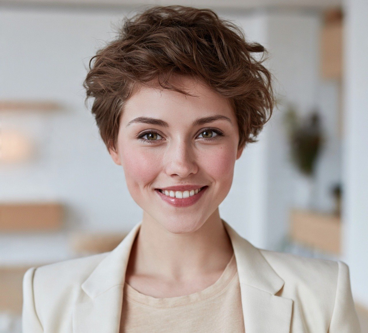 17. Natural Wavy Pixie Short Hairstyles