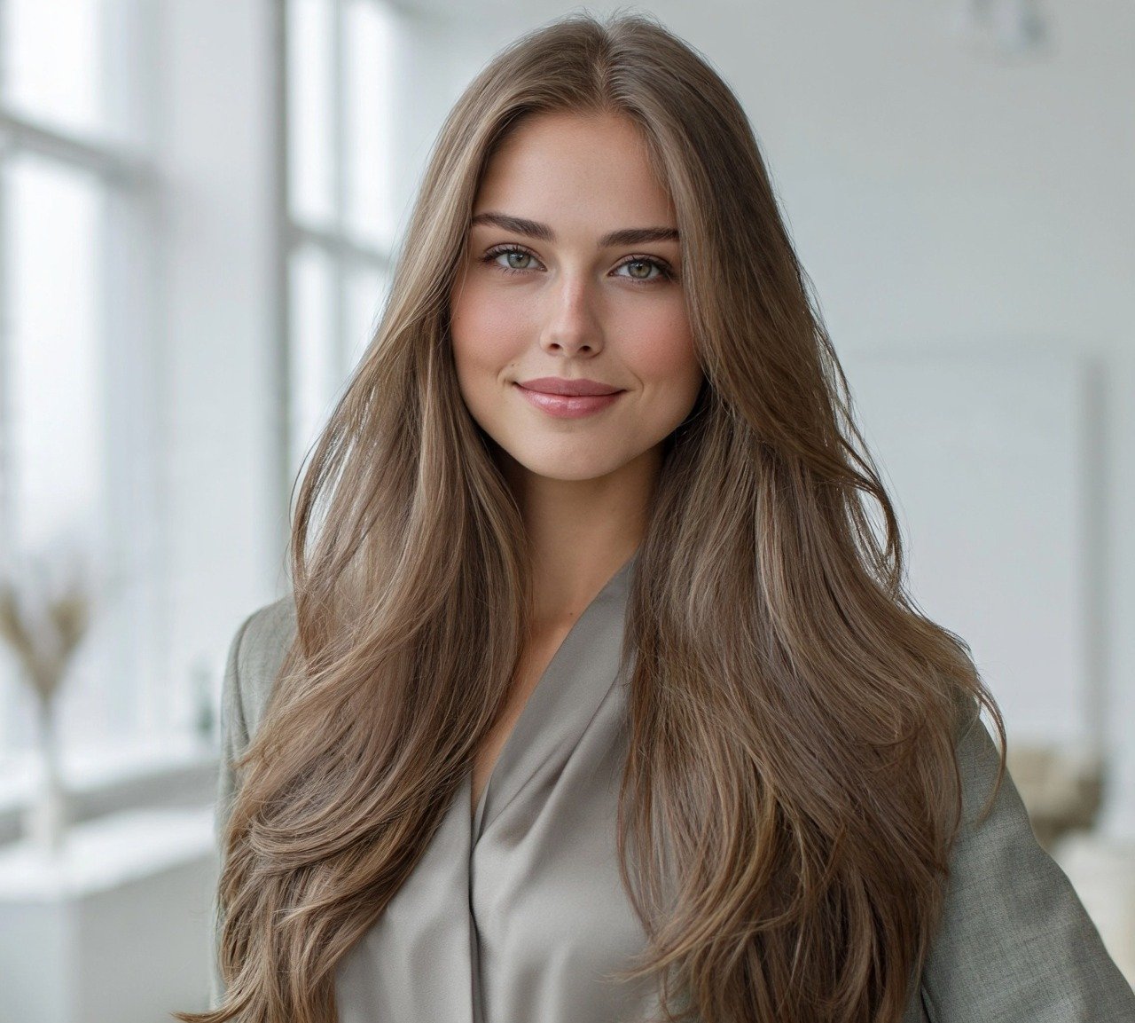 2. Ash Light Brown with Cool Undertones Hair Color
