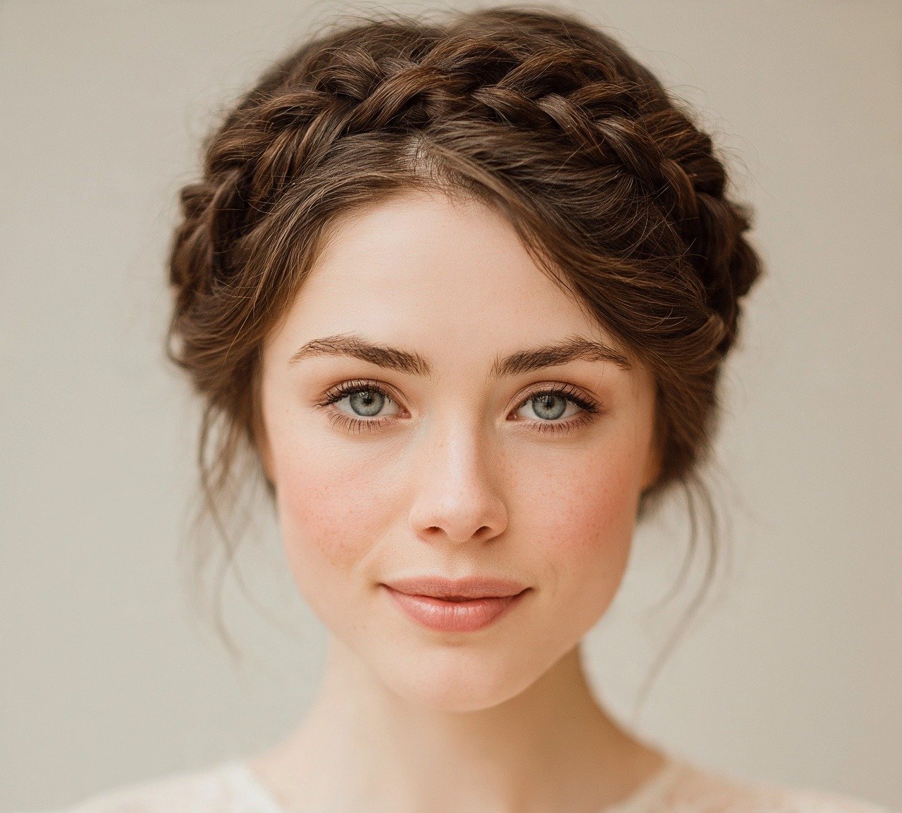 2. Braided Crown Updo Hairstyles For Long Hair