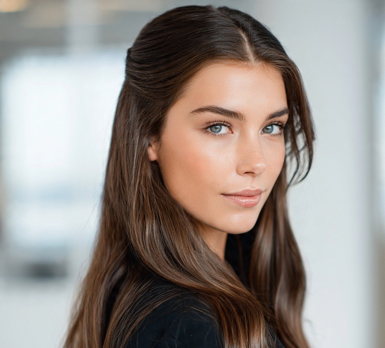 2. Classic Half Up Work Hairstyles For Long Hair