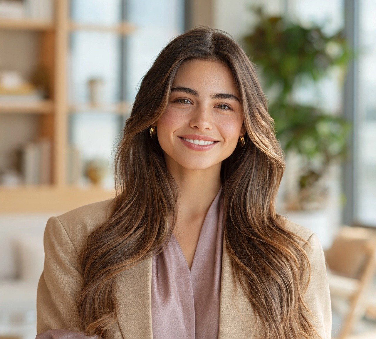 16 Trending Long Wavy Hairstyles You'll Want to Try 3 2. Layered Waves with Face Framing Pieces Long Hairstyles