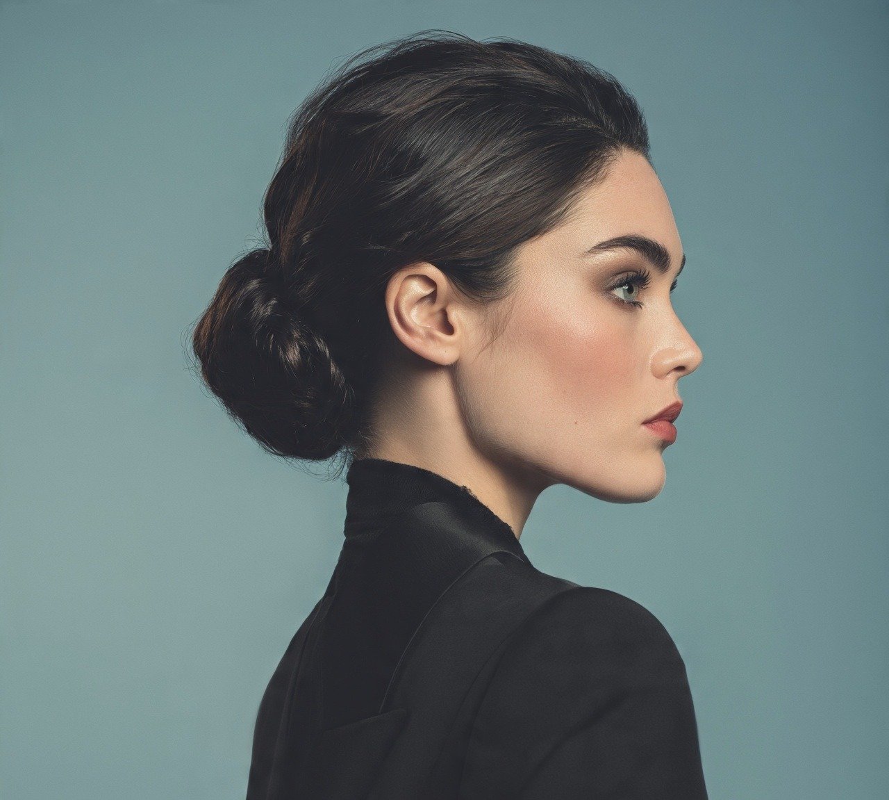 2. Low Chignon Bun Classy Updo Hairstyles