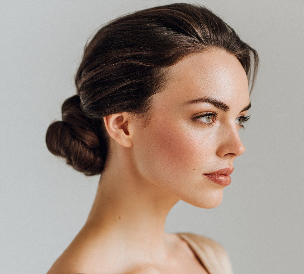 15 Trendy Bun Updo Hairstyles for Every Occasion 3 2. Low Chignon Bun Updo Hairstyles