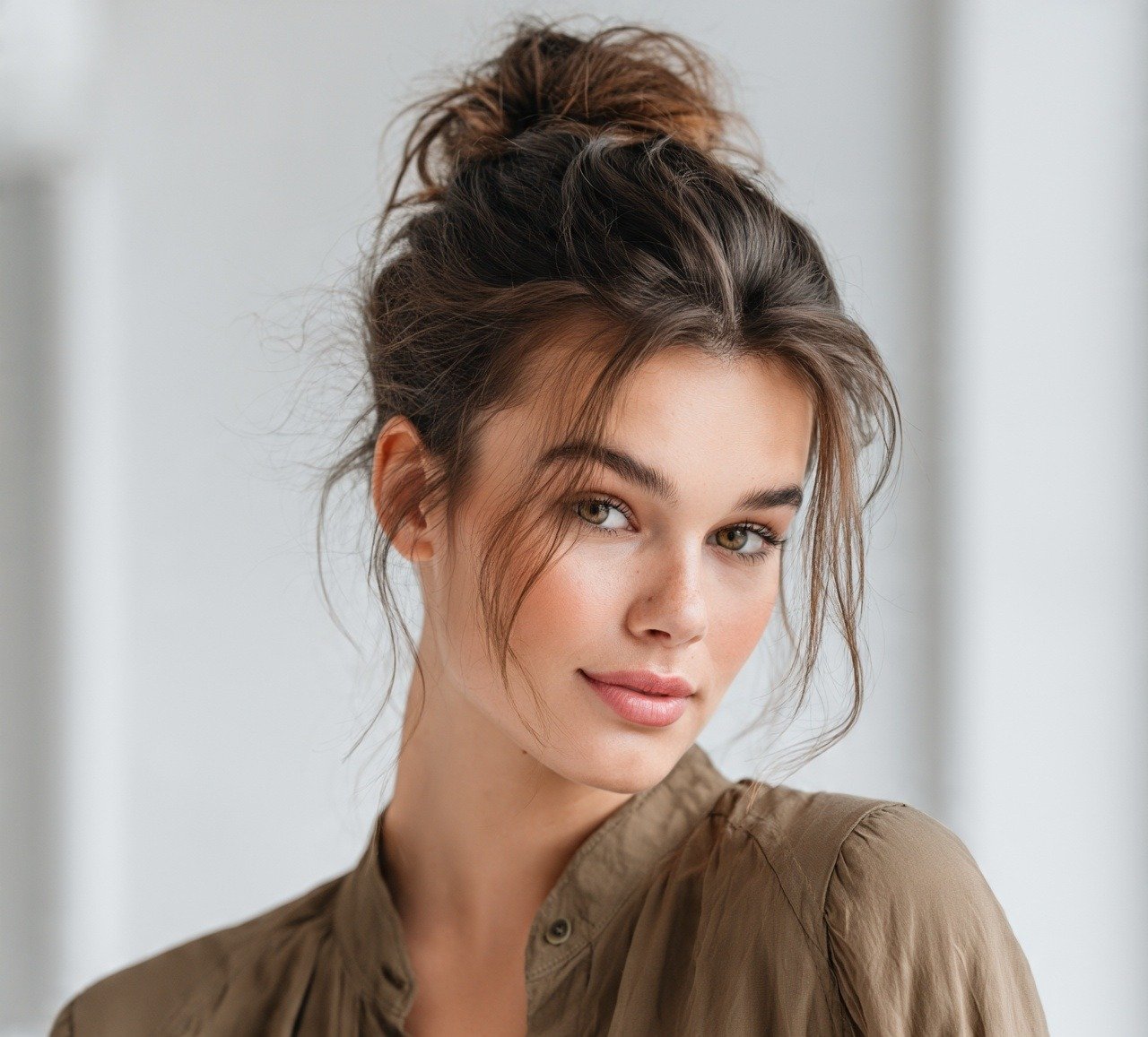 2. Messy Bun Hairstyles 1