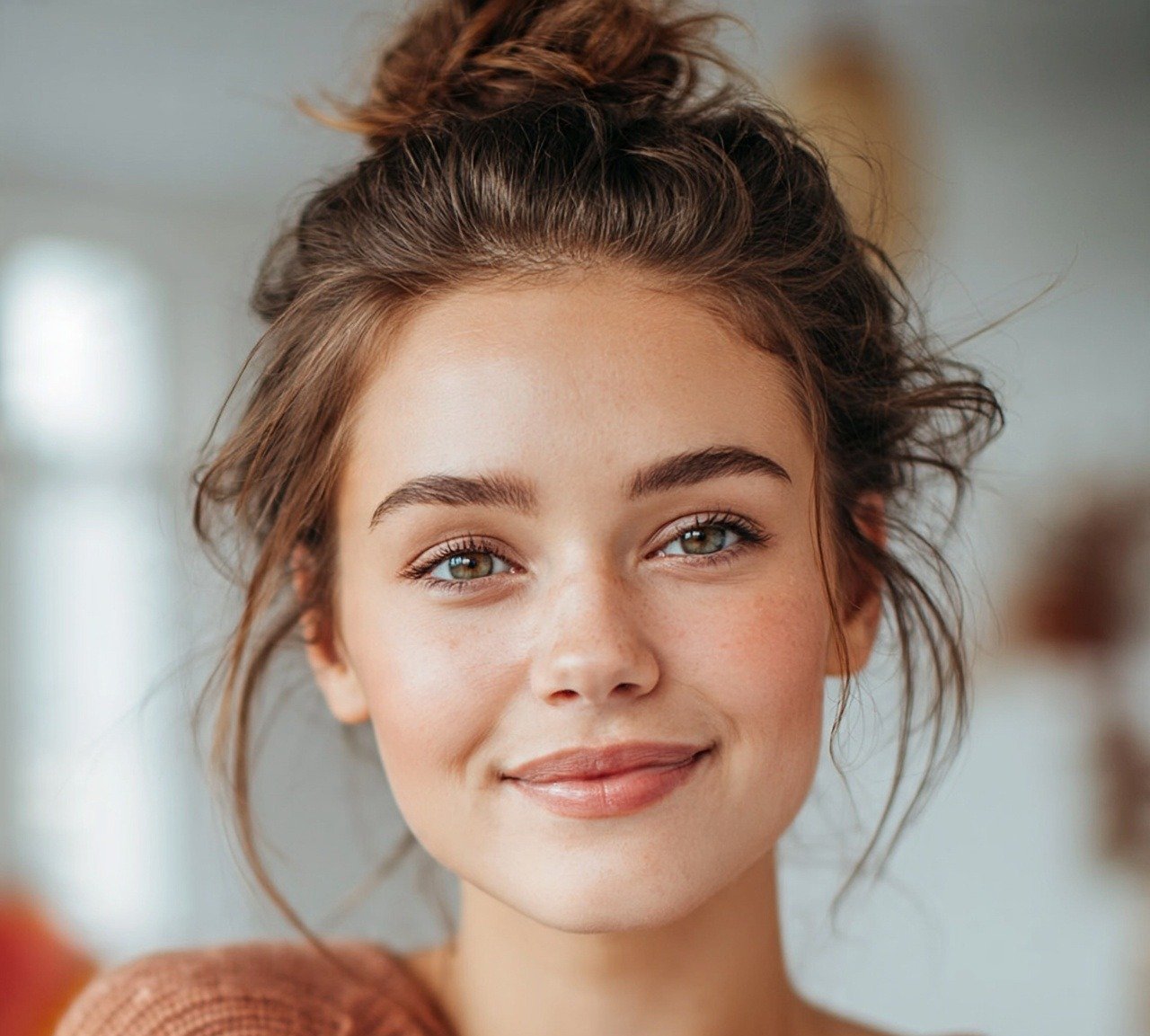 Bun Updo Hairstyles: 13 Trendy Ideas That Are Must To Try 3 2. Messy Bun Updo Hairstyles