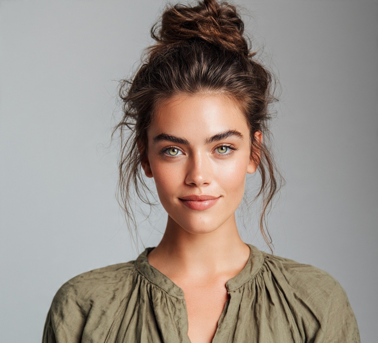 2. Messy High Bun Hairstyles