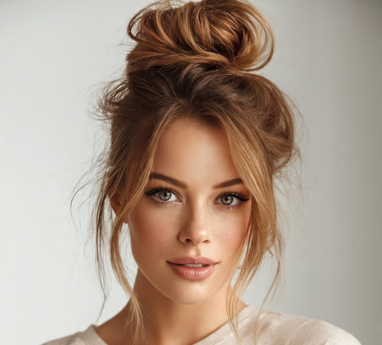 14 Trendy Hairstyles Updo To Save For Your Next Salon Visit 3 2. Messy Top Knot Hairstyles Updo