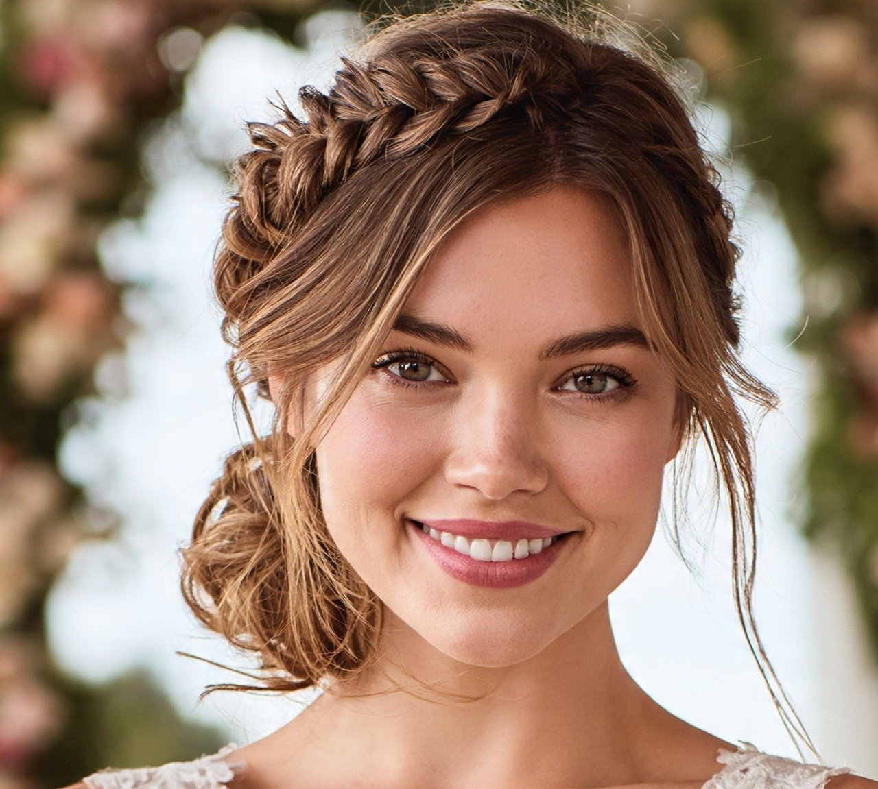 Bun Hairstyles For Wedding: 13 Trendy Ideas to Inspire Your Big Day 3 2. Romantic Braided Bun Hairstyles For Wedding