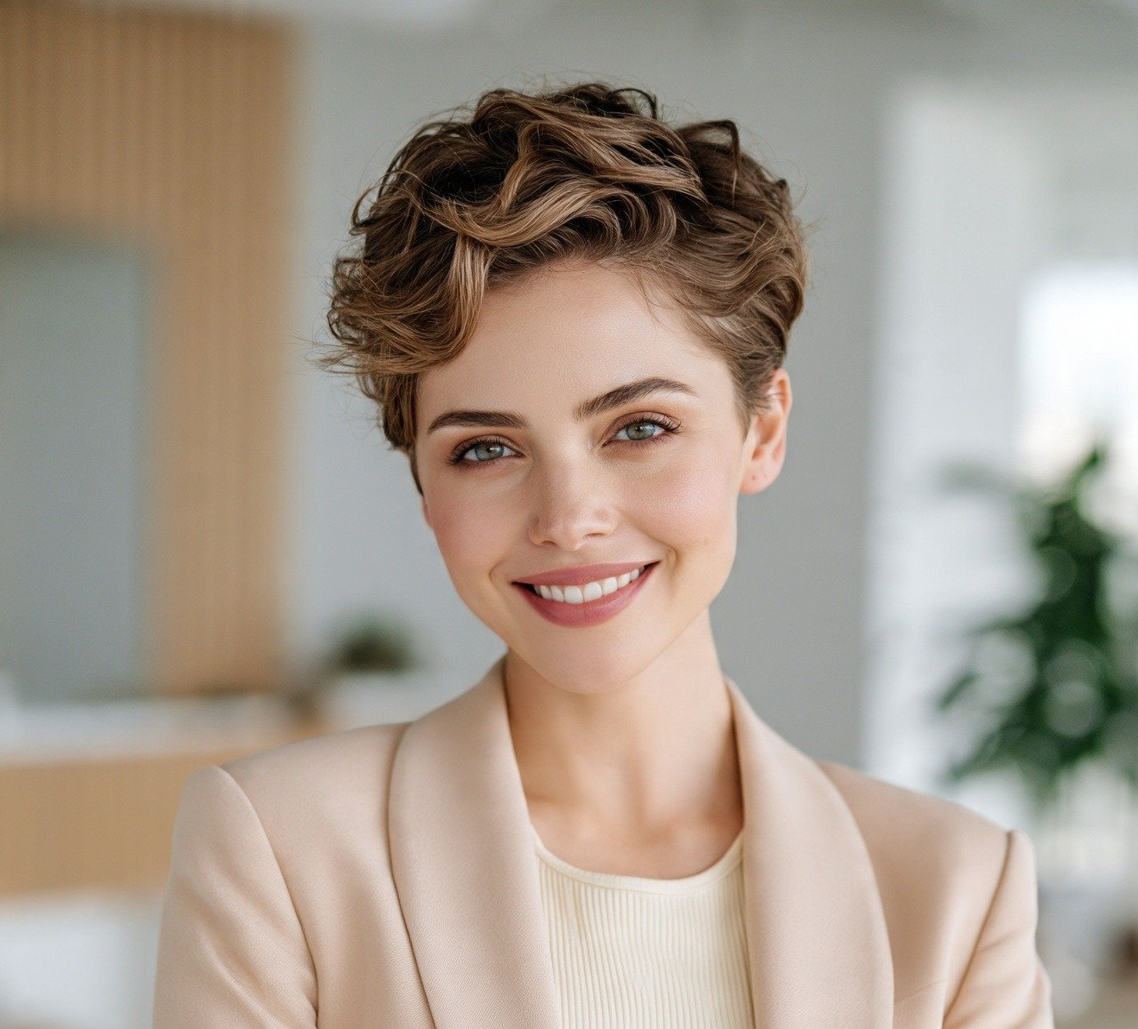 2. Textured Wavy Pixie Short Hairstyles