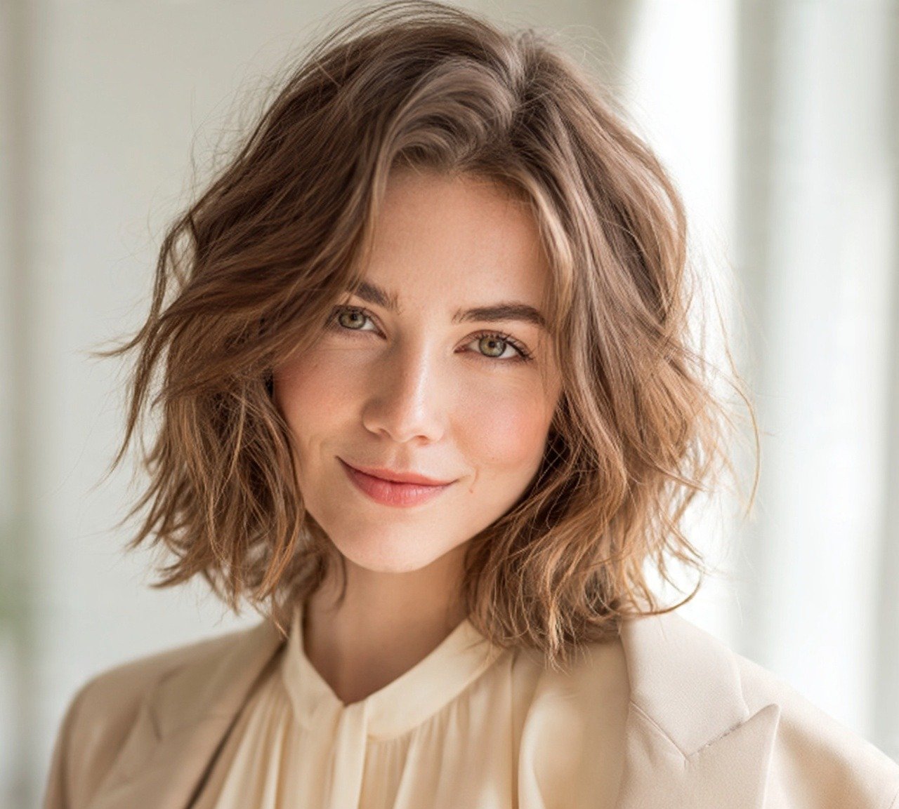 13 Trending Natural Wavy Hairstyles To Transform Your Look 3 2. Wavy Lob with Face Framing Layers Natural Hairstyles