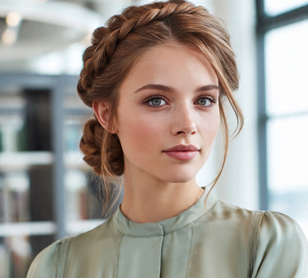 Bun Updo Hairstyles: 13 Trendy Ideas That Are Must To Try 4 3. Braided Bun Updo Hairstyles