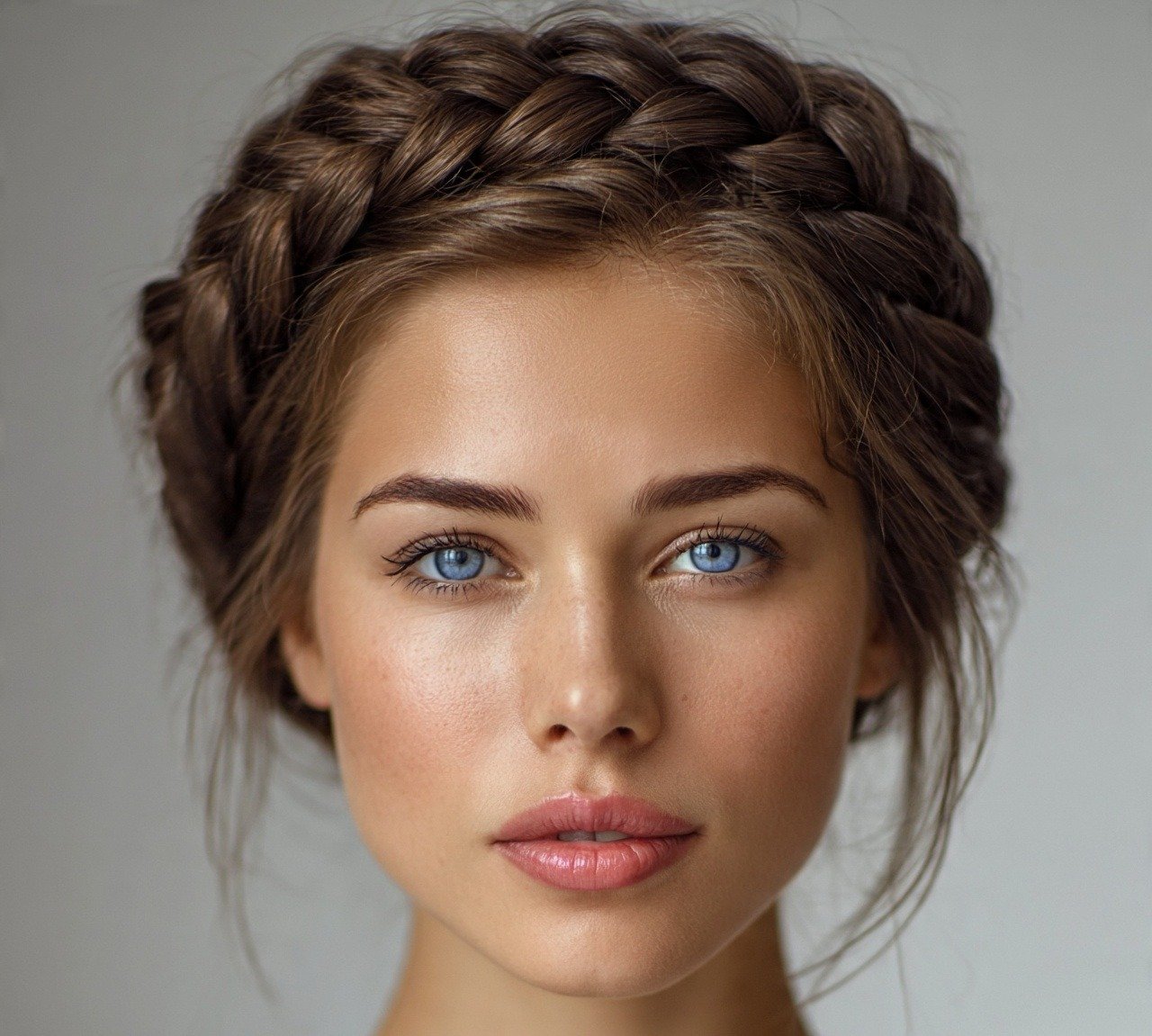 3. Braided Crown Updo Easy Hairstyles