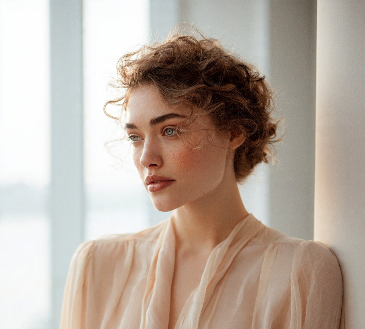 15 Trending Curly Bun Hairstyles That Instantly Elevate Your Style 4 3. Low Curly Bun Hairstyles