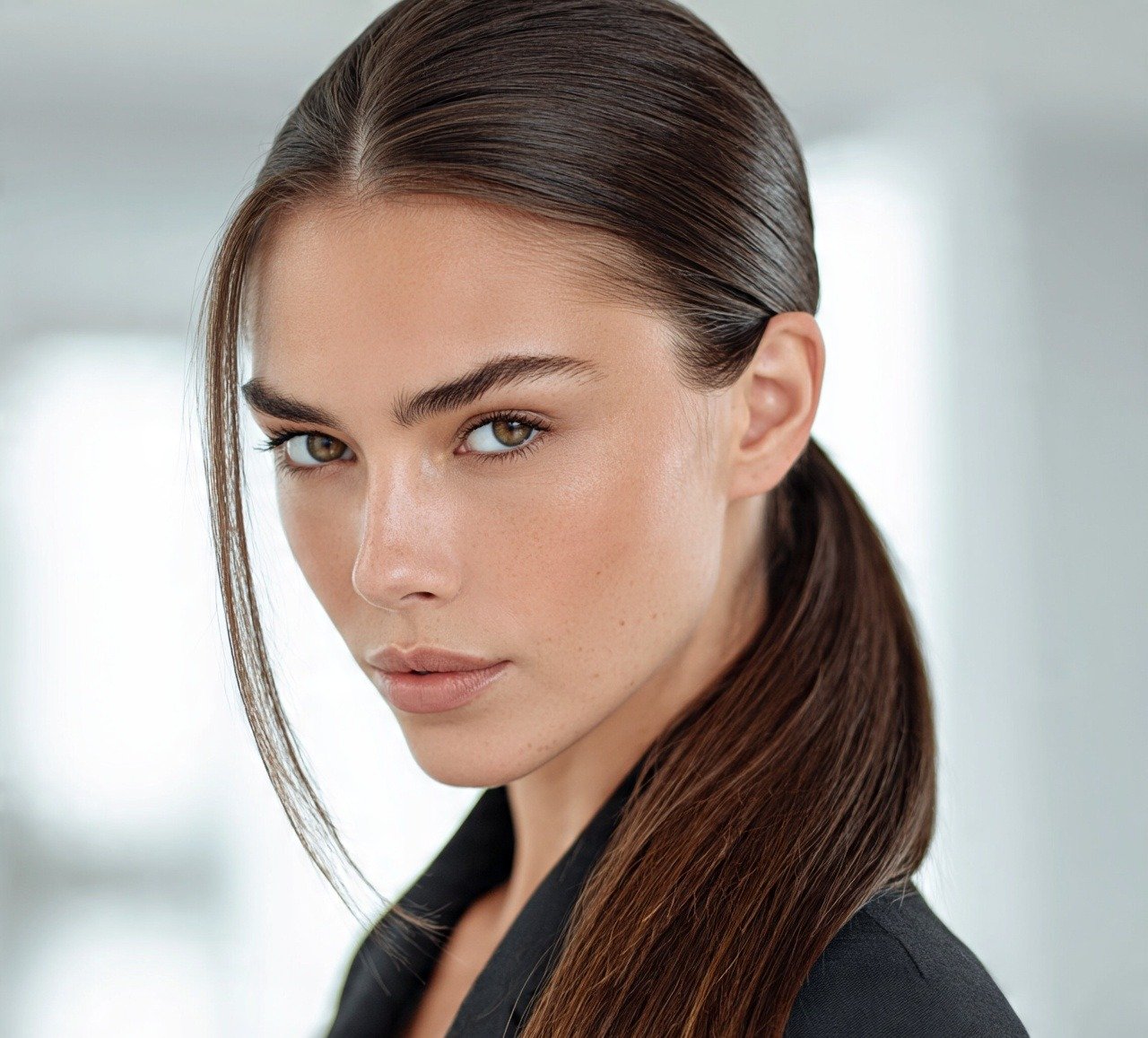 3. Low Ponytail with Wrap Work Hairstyles For Long Hair