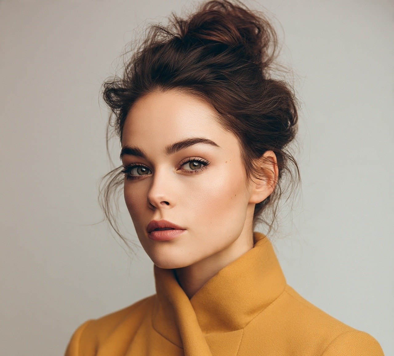 15 Trendy Bun Updo Hairstyles for Every Occasion 4 3. Messy Bun Updo Hairstyles