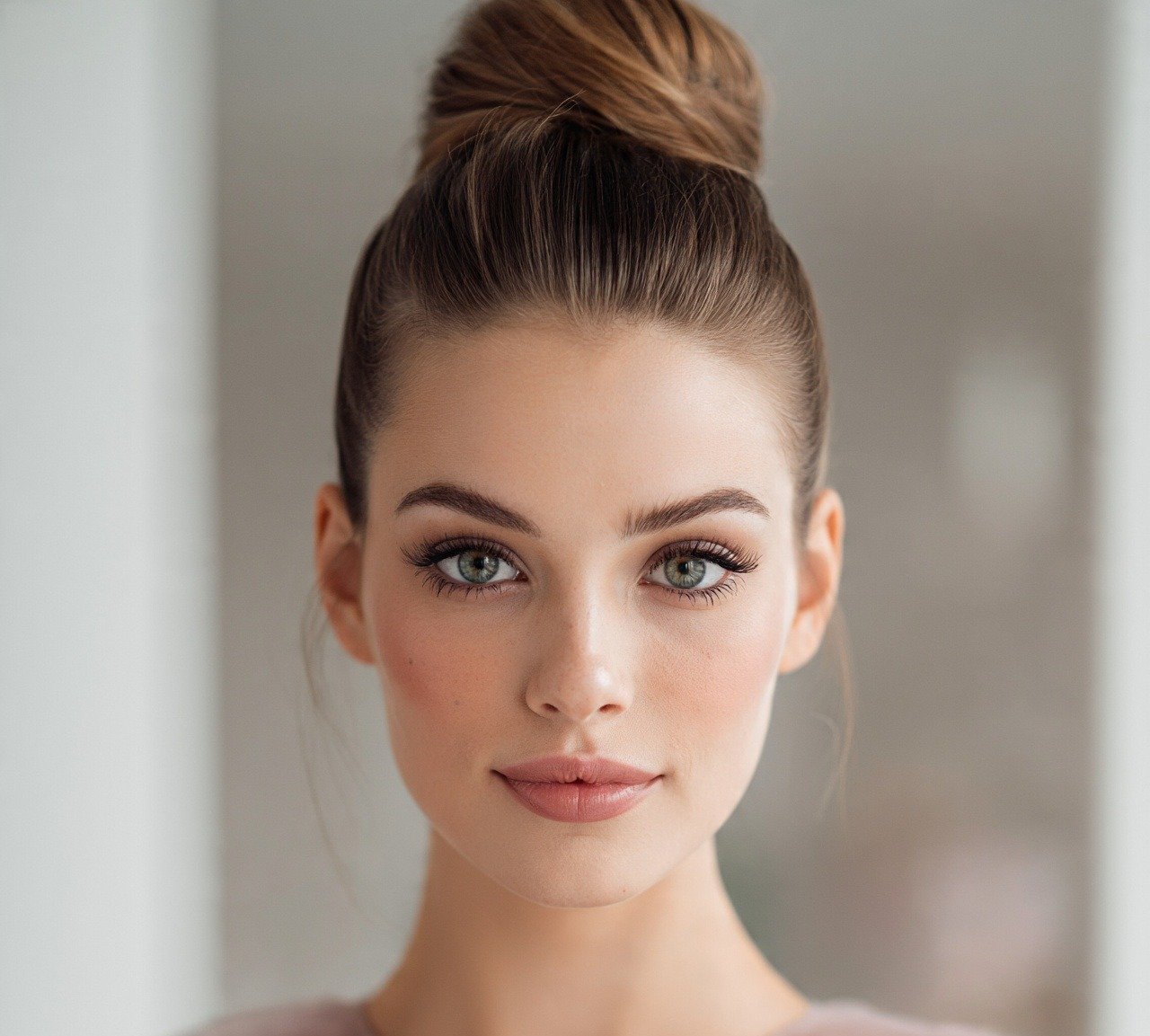 15 Trending Stunning Bridesmaid Updo Hairstyles For Any Wedding Theme 4 3. Sleek High Bun Bridesmaid Updo Hairstyles