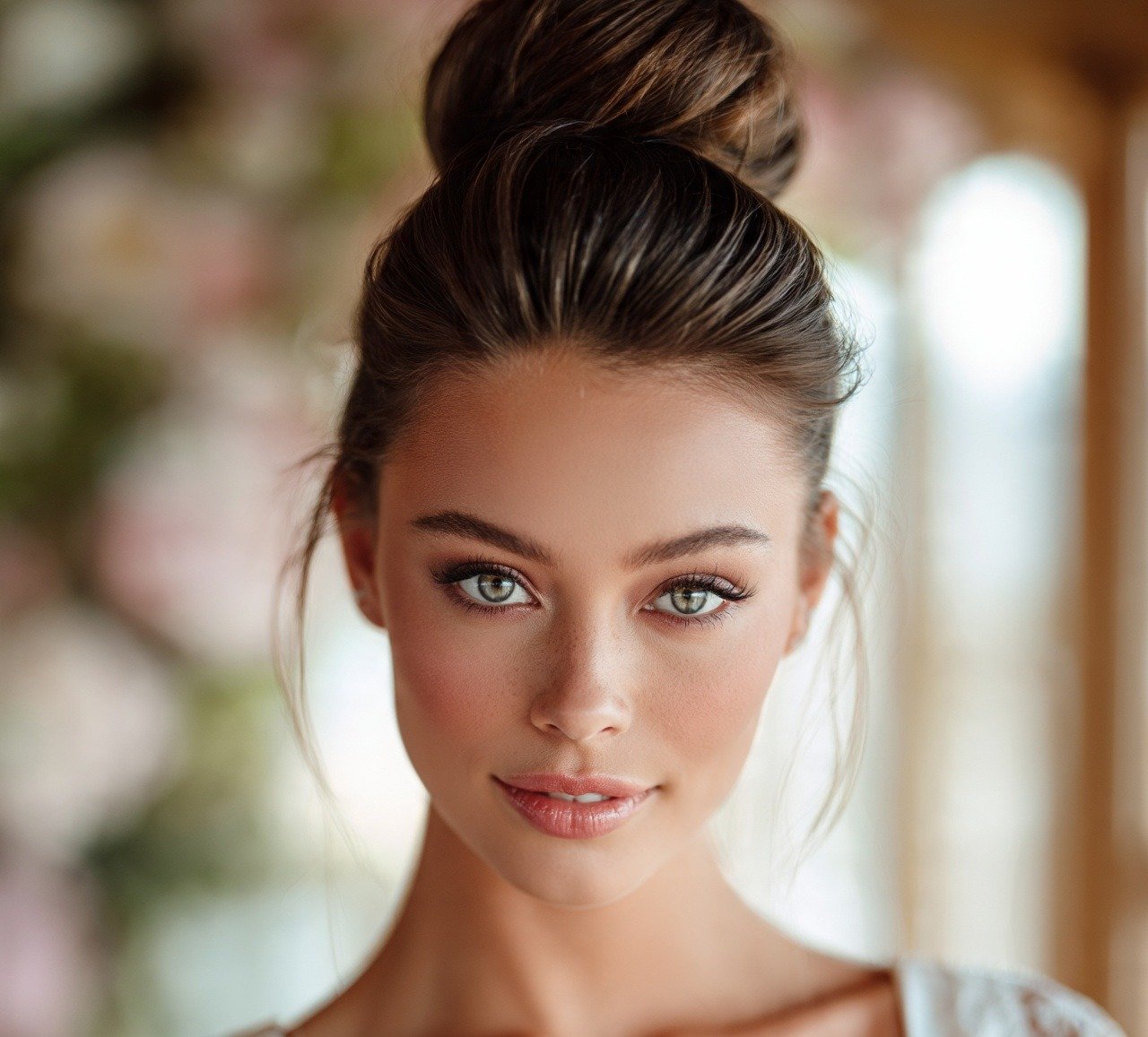 3. Sleek High Bun Wedding Hairstyles Updo