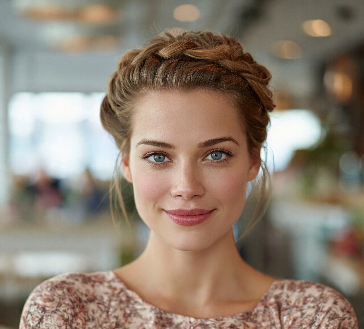 4. Braided Bun Cute Hairstyles