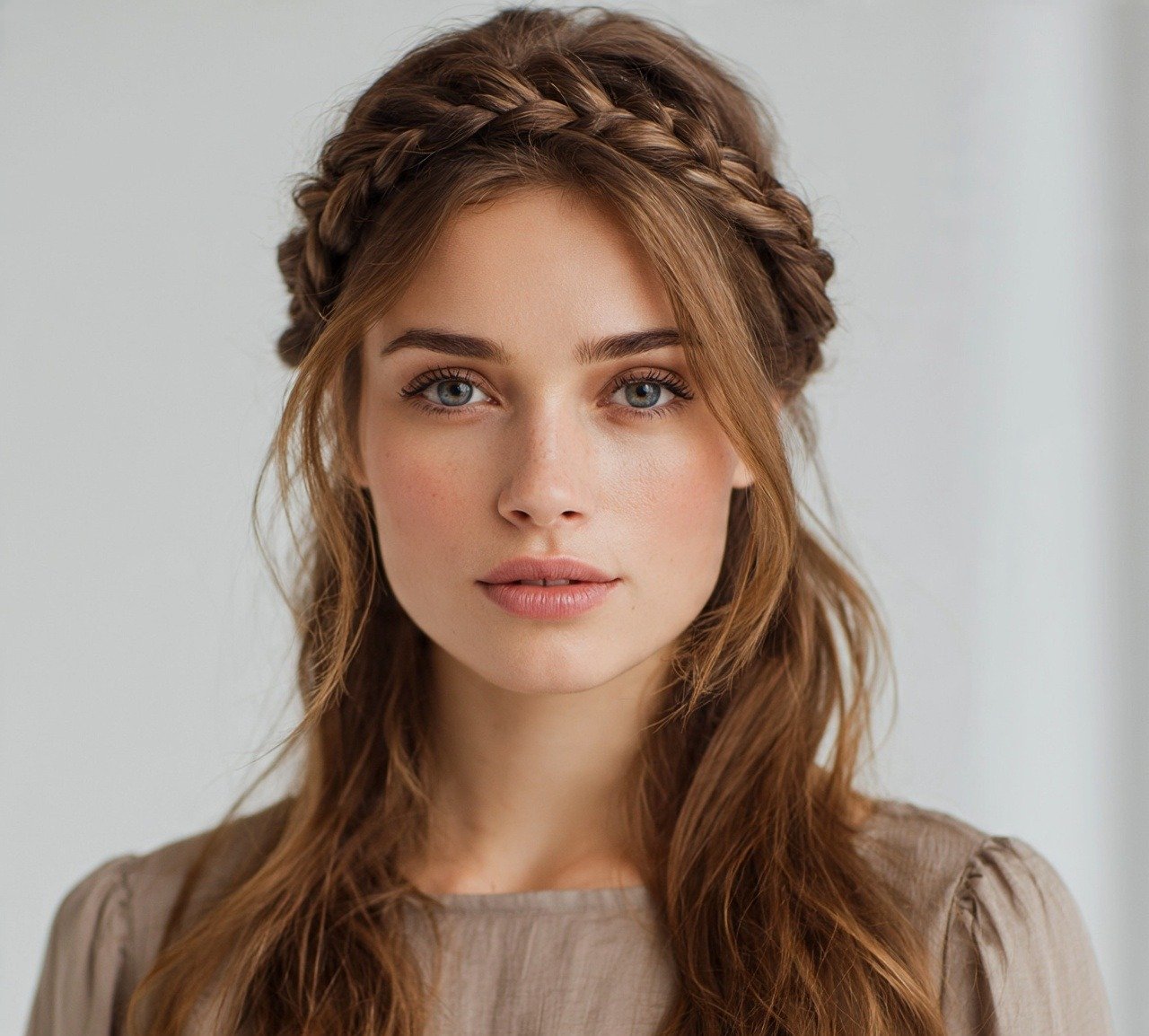 Quick Hairstyles For Long Hair: 13 Easy & Trending Everyday Looks 5 4. Braided Crown Style Quick Hairstyle for Long Hair