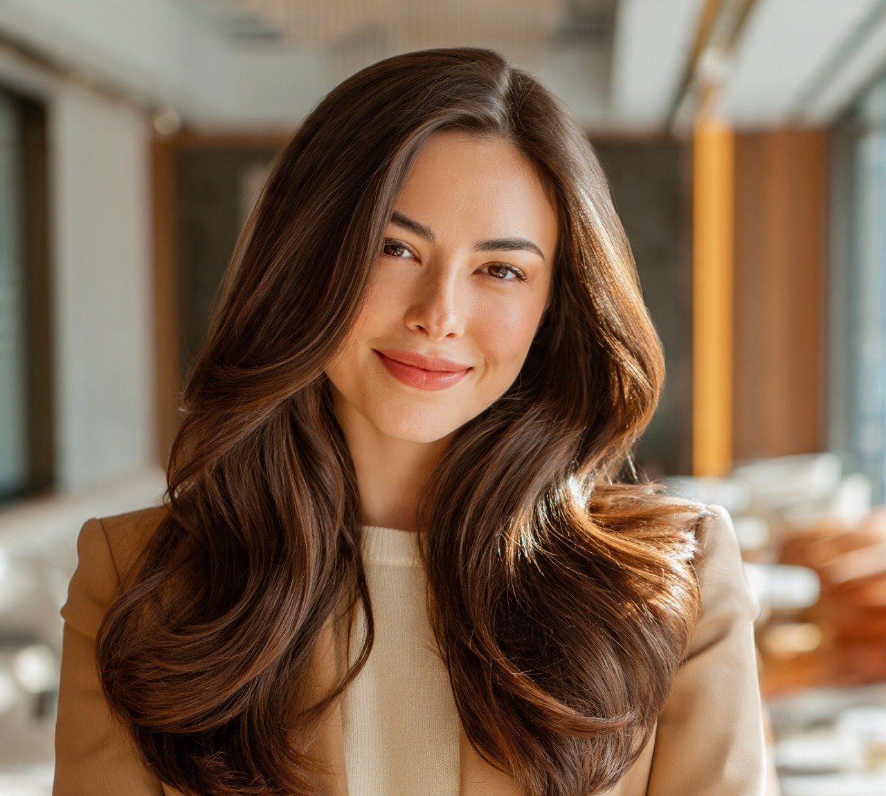 4. Mocha Brown with Warm Undertones Hair Color