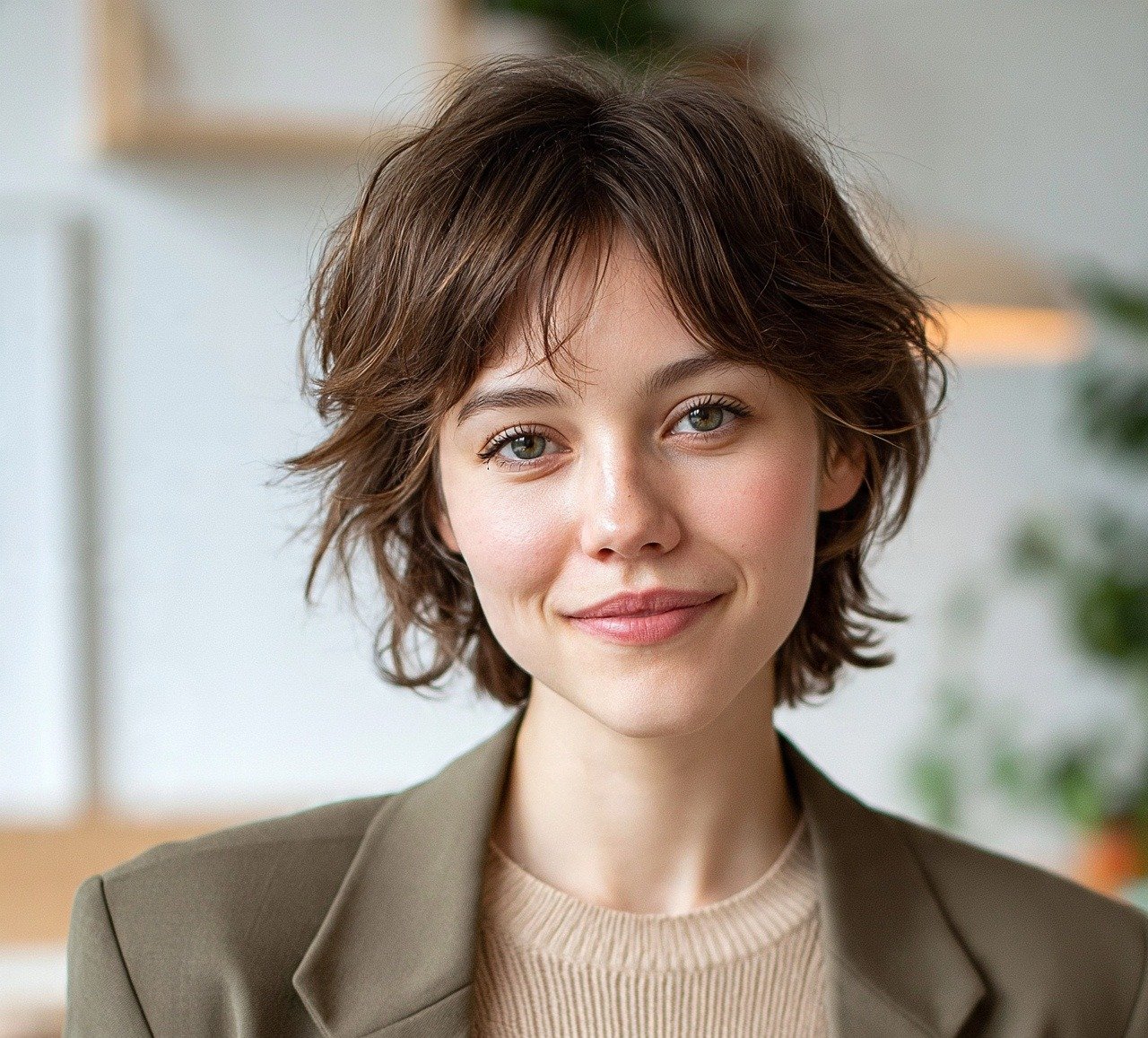 4. Short Wavy Shag Short Hairstyles