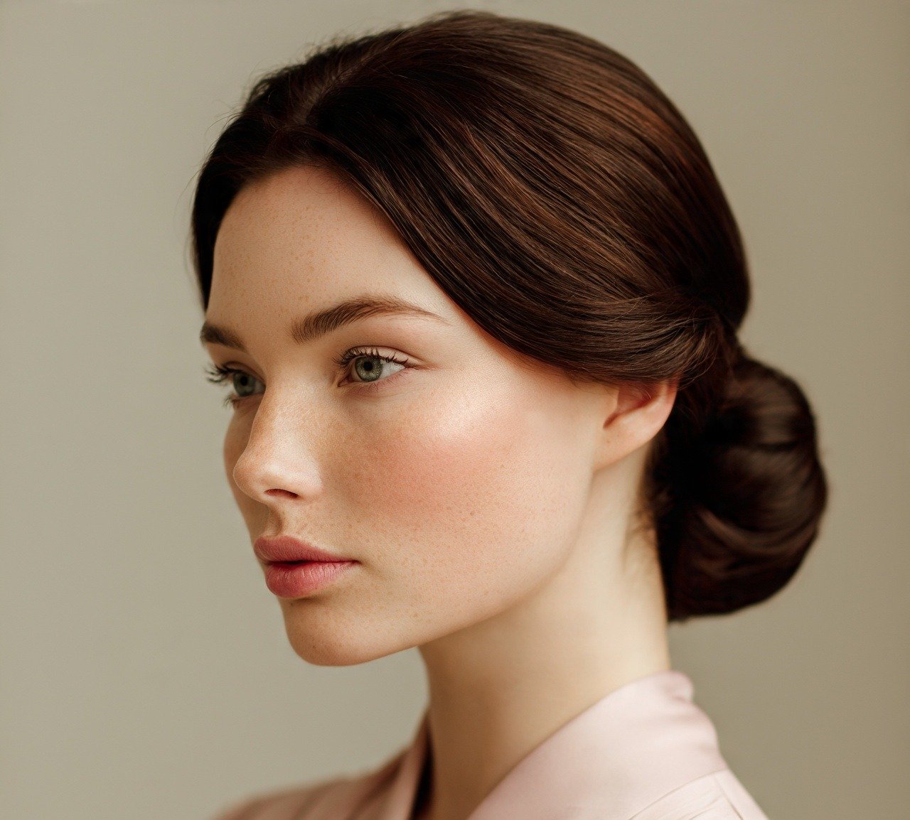 4. Sleek Low Chignon Updo Hairstyles For Long Hair