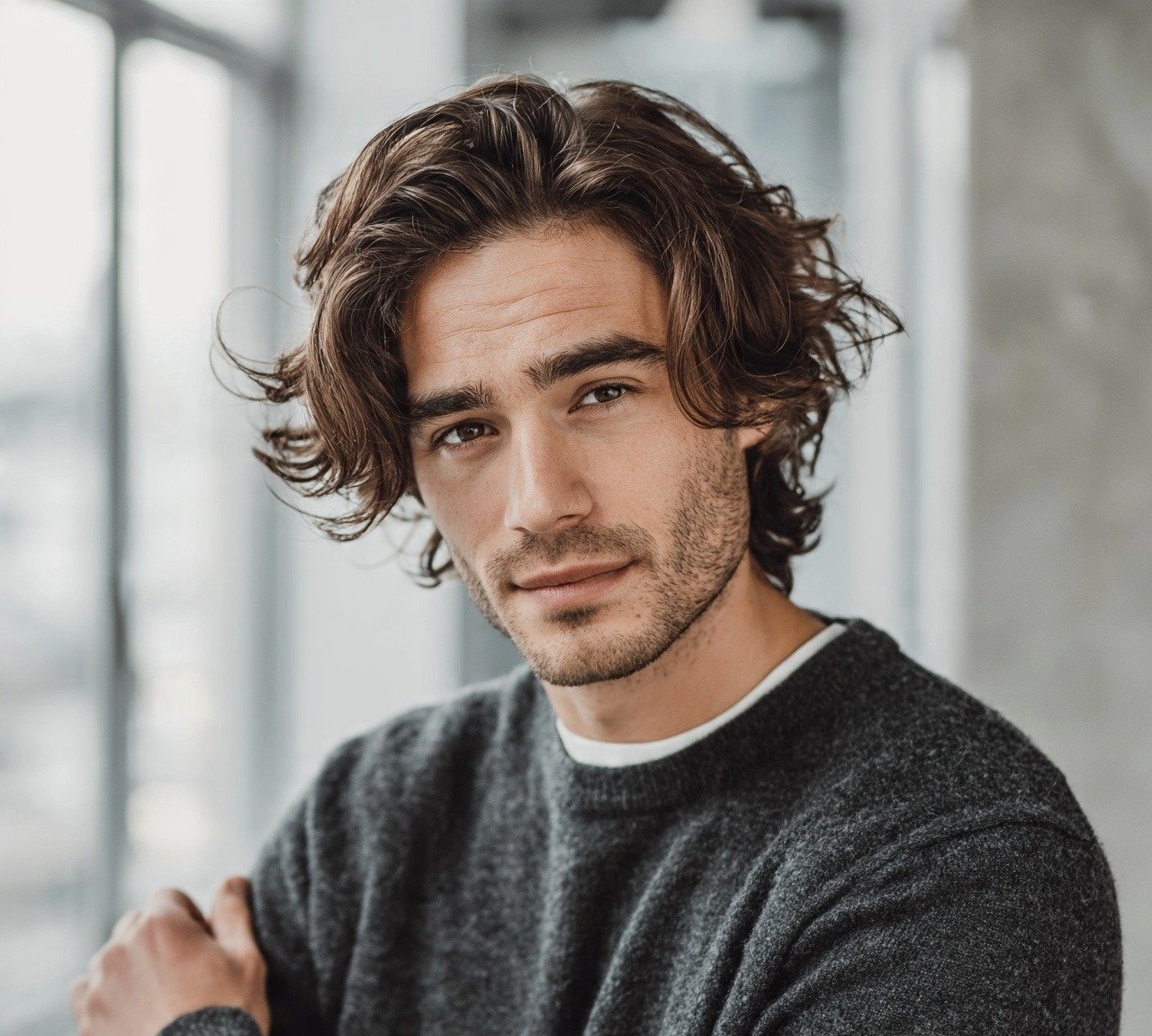Wavy Hairstyles for Men: 15 Stylish Ideas to Try Now 5 4. Wavy Curtain Hairstyles For Men