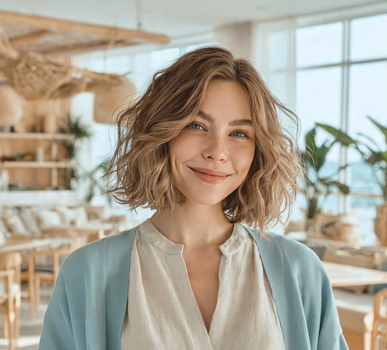 5. Beachy Wavy Bob Hairstyles