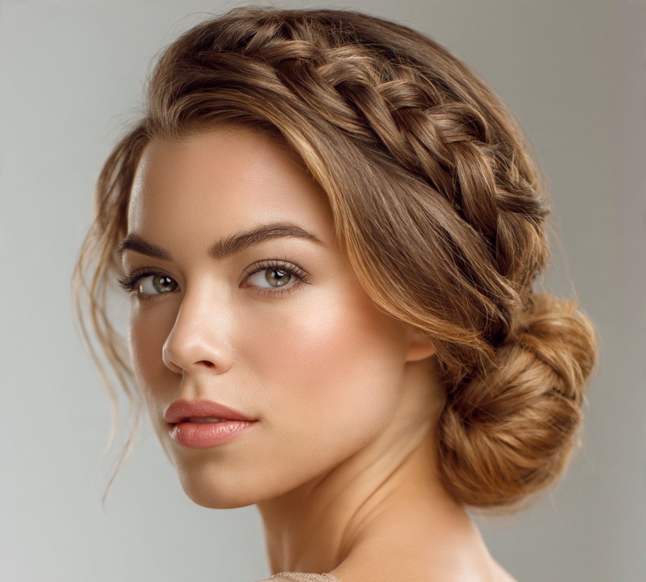 Braided Hairstyles Updo: 15 Trendy Ideas That Turn Heads Everywhere 6 5. Braided Low Bun Hairstyles Updo