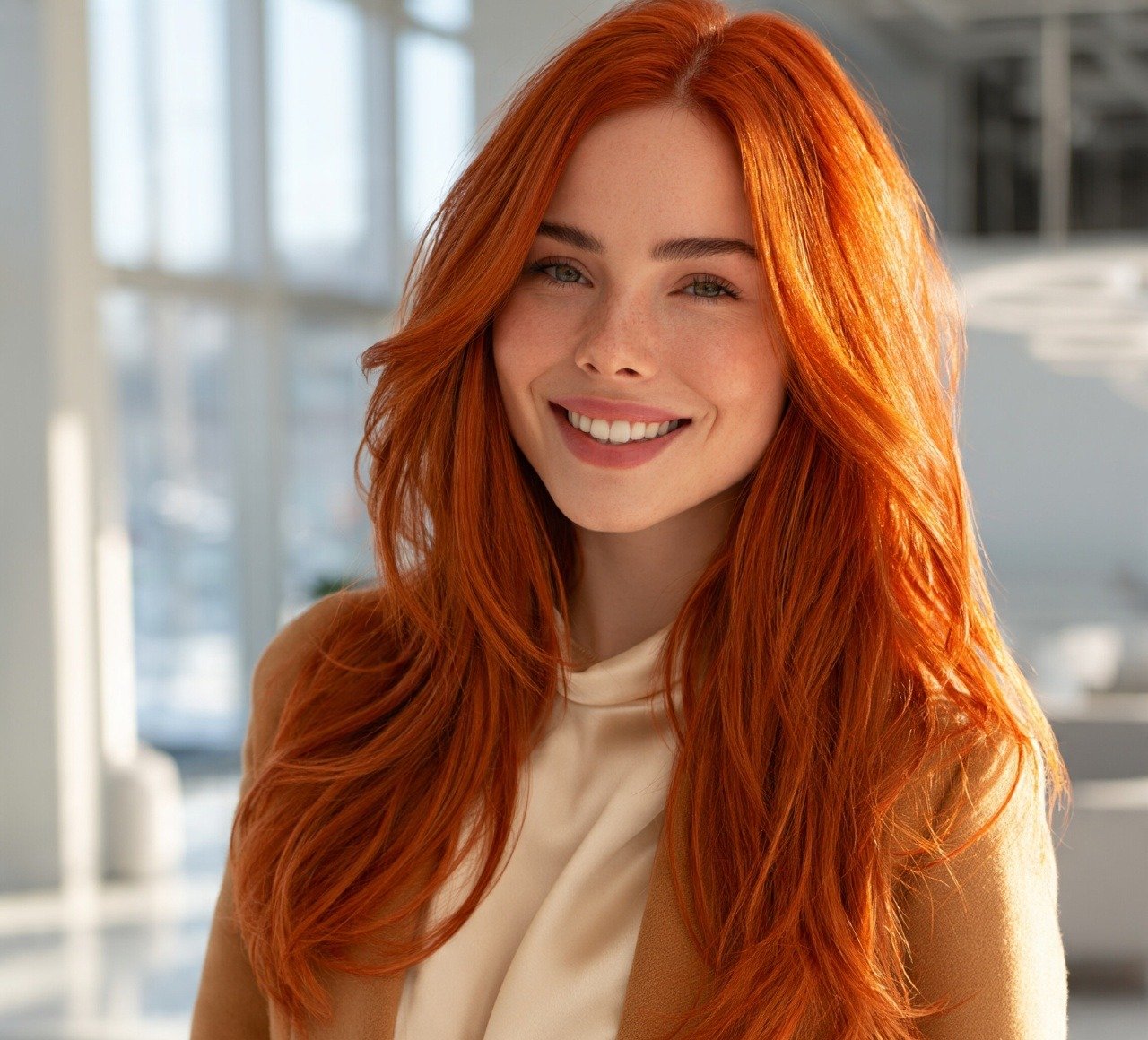 5. Bright Copper Orange Hair Color