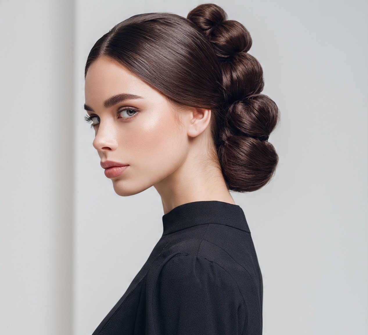 15 Bun Hairstyles for Long Hair: Trending Ideas Worth Pinning 6 5. Bubble Bun For Long Hair