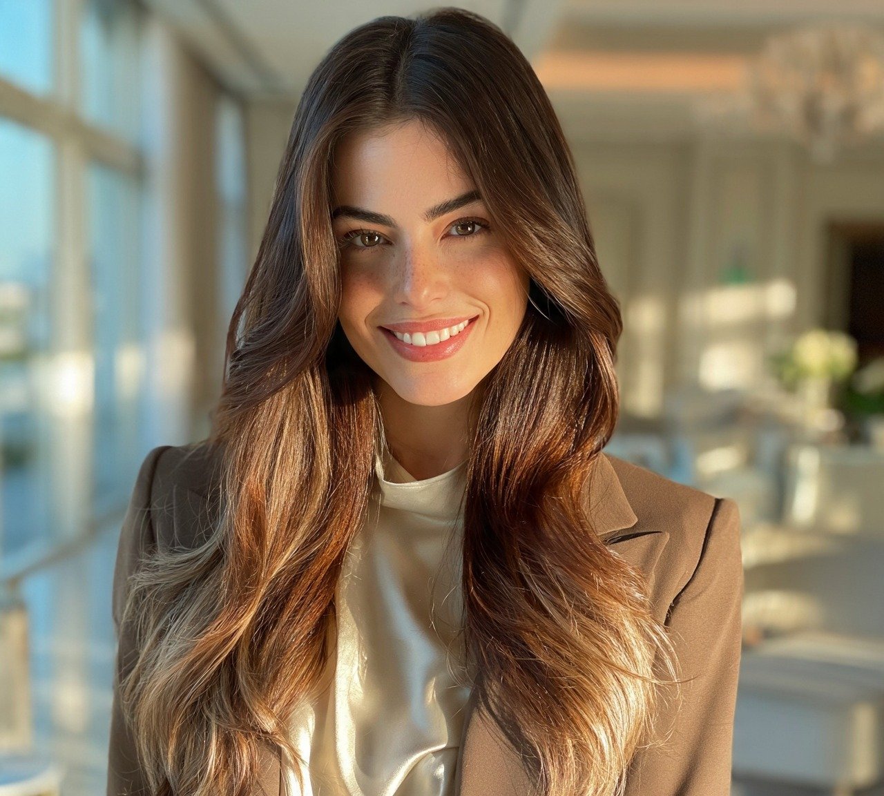 5. Chocolate to Light Brown Ombre Hair Color