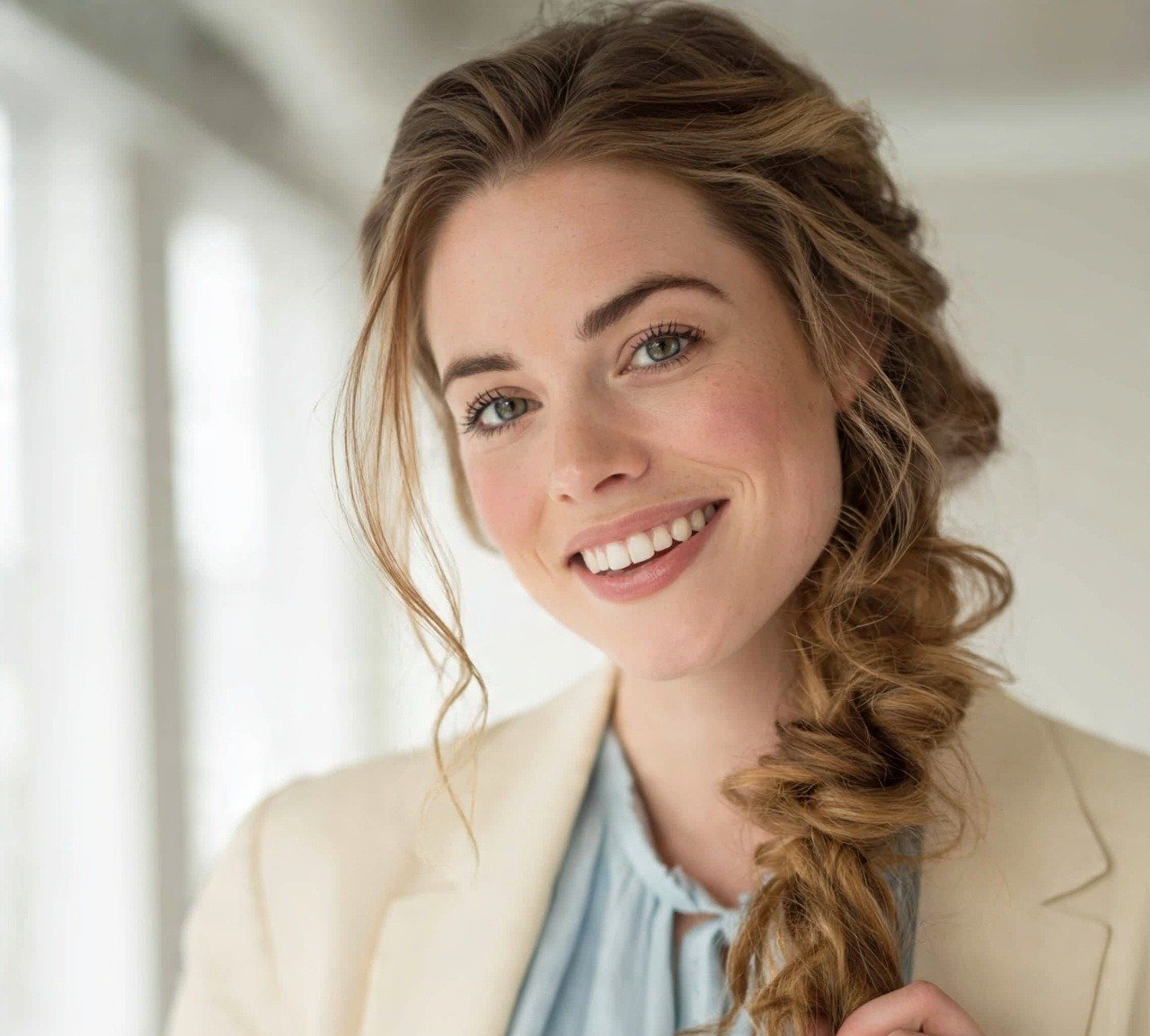 5. Loose Wavy Braid Cute Hairstyles
