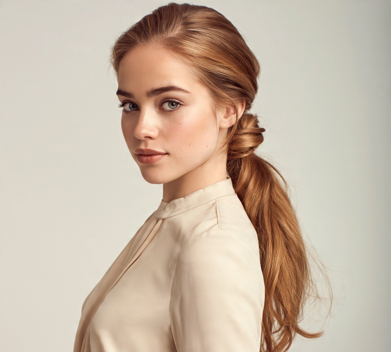 Quick Hairstyles For Long Hair: 13 Easy & Trending Everyday Looks 6 5. Simple Ponytail with a Twist Quick Hairstyle For Long Hair