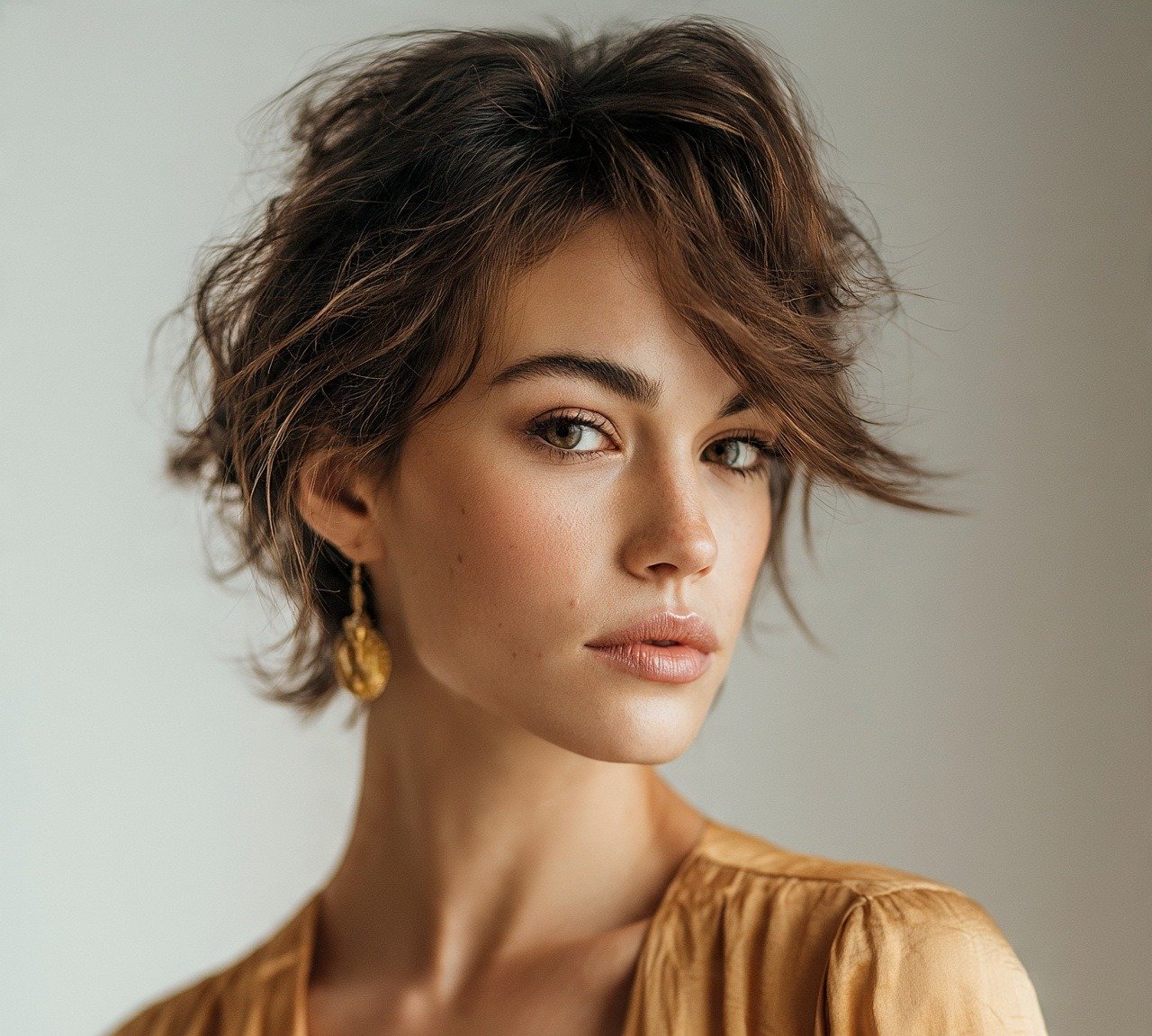 Updo Hairstyles For Short Hair: 15 Trendy Ideas That Turns Heads 6 5. Textured Messy Updo Hairstyles For Short Hair