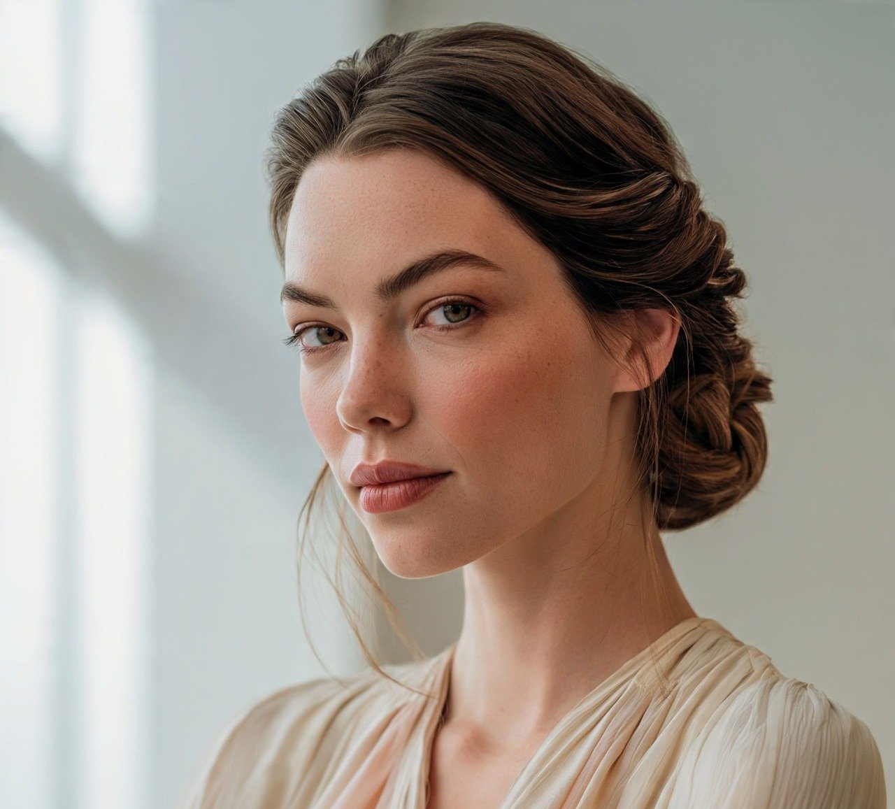 5. Twisted Low Bun Hairstyles