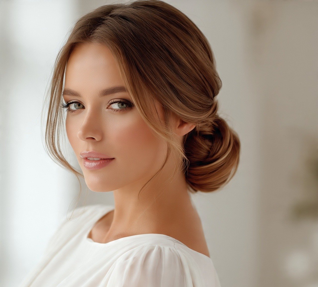 15 Trending Up Hairstyles For Long Hair You’ll Want to Try 7 6. Bridal Low Chignon Up Hairstyle For Long Hair