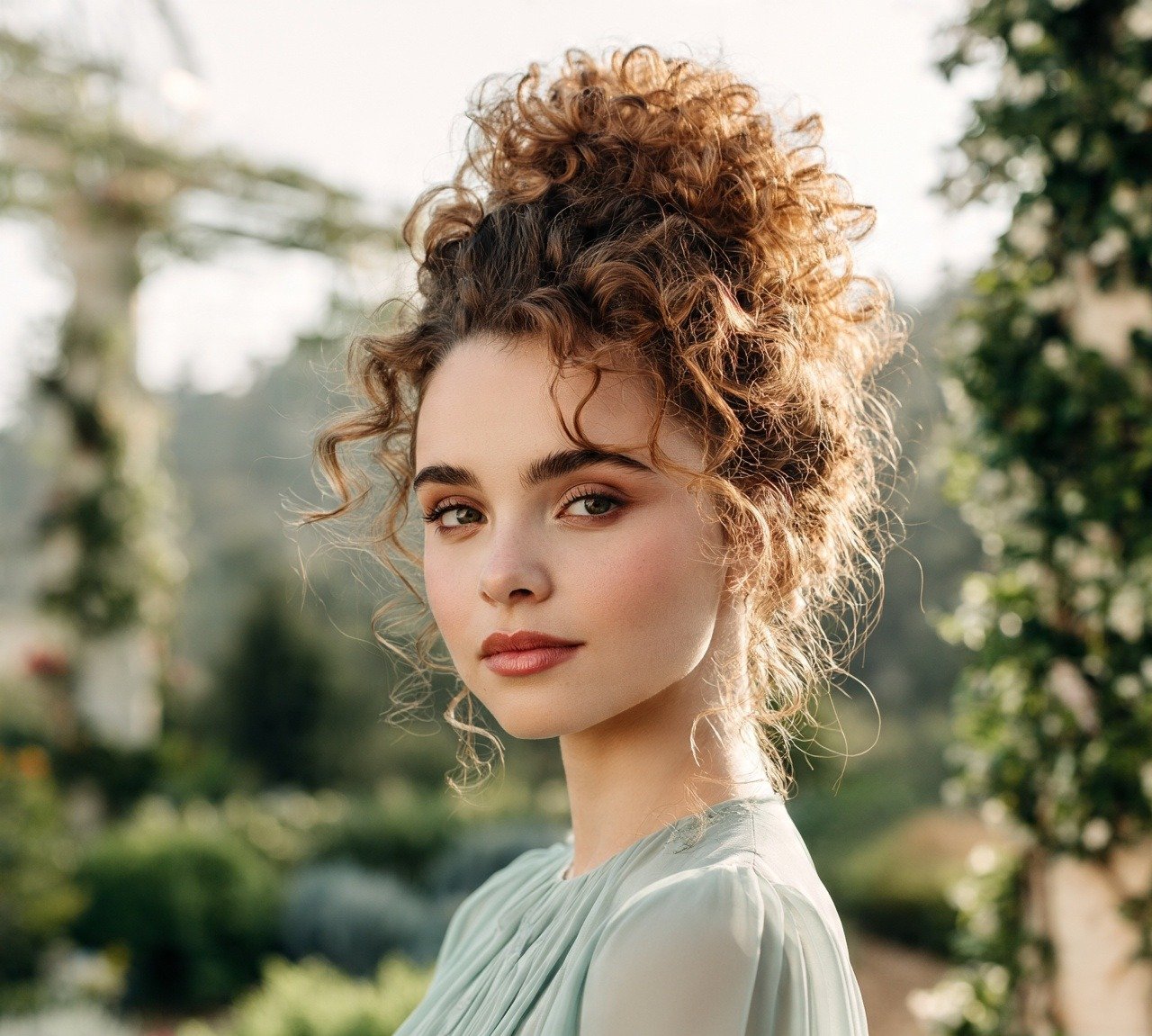 6. Curly Bun Hairstyles