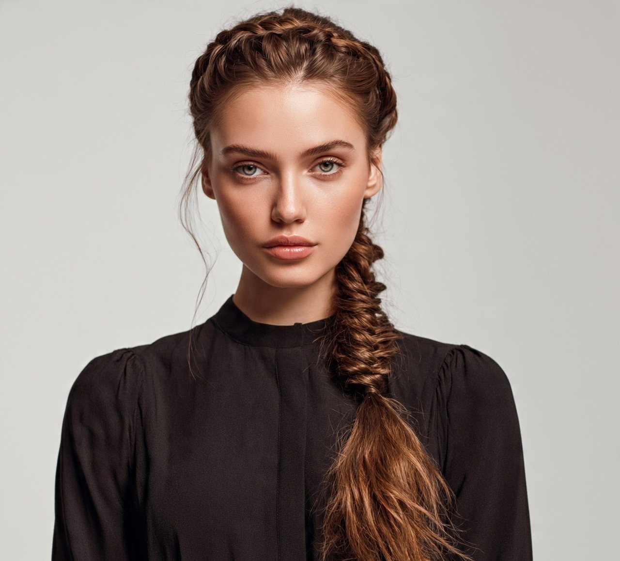 6. Dutch Braided Ponytail For Long Hair