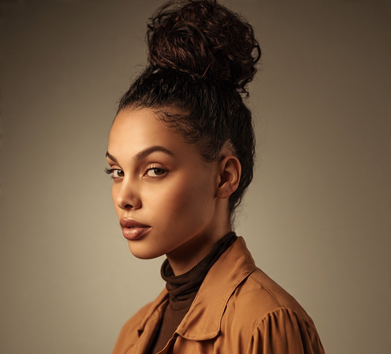 6. High Bun With Baby Hairs Hairstyles