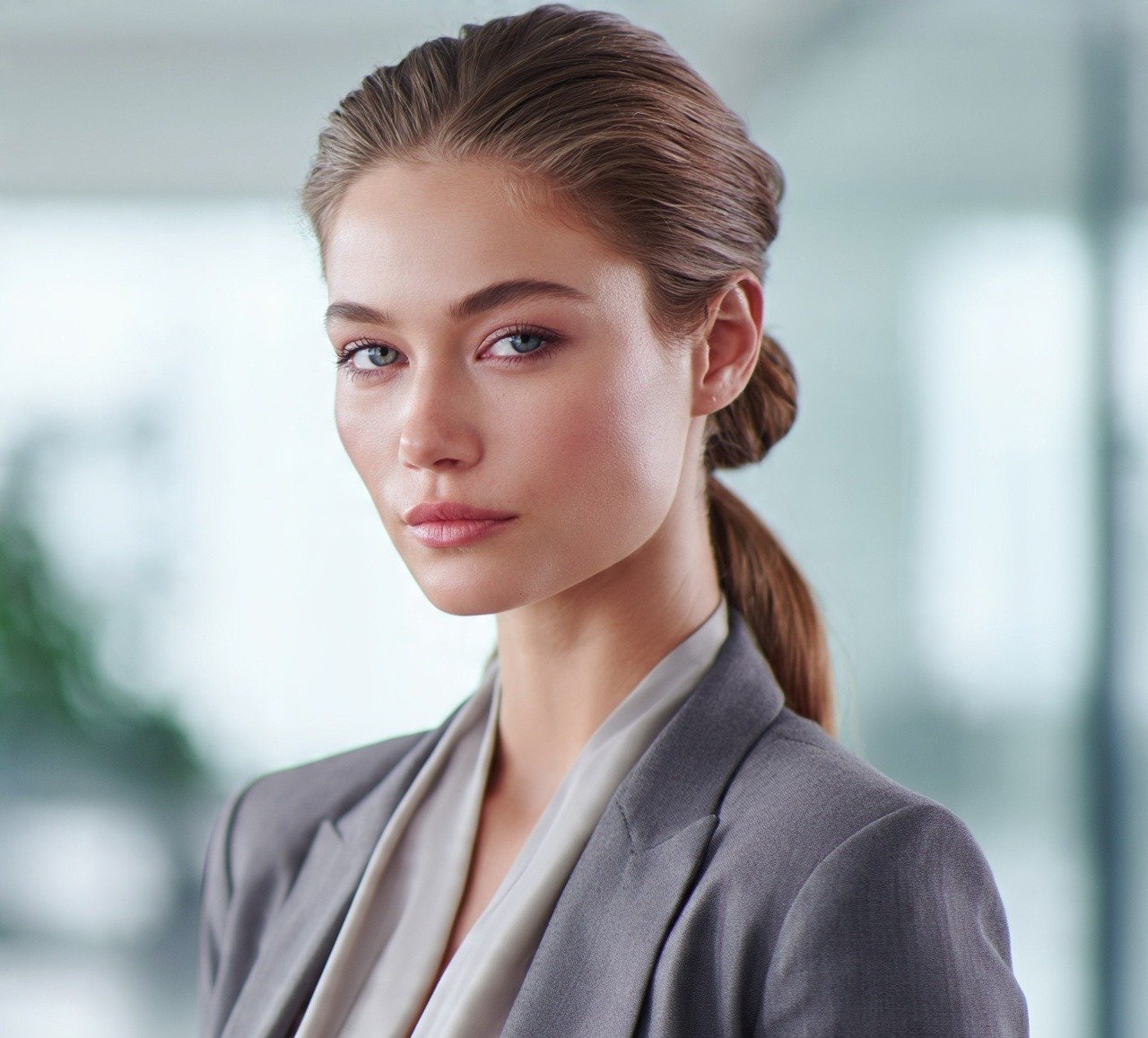 17 Trending Updo Hairstyles For Work That Look Polished and Professional 7 6. Low Ponytail Bun Updo Hairstyles For Work