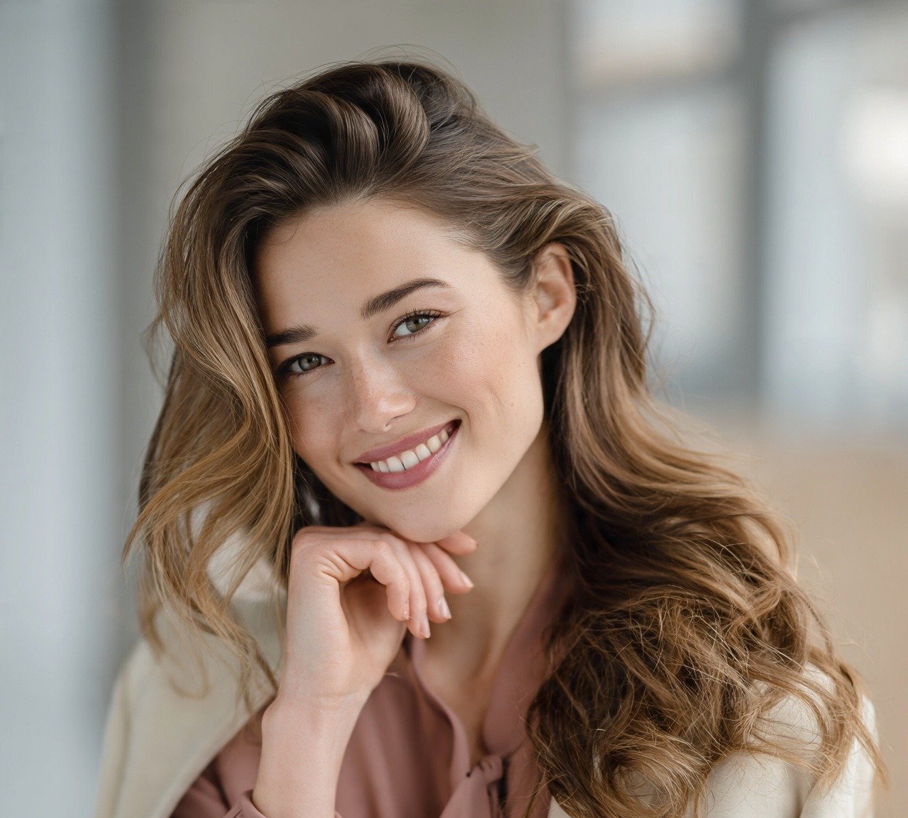 6. Side Swept Waves With Deep Part Cute Hairstyles