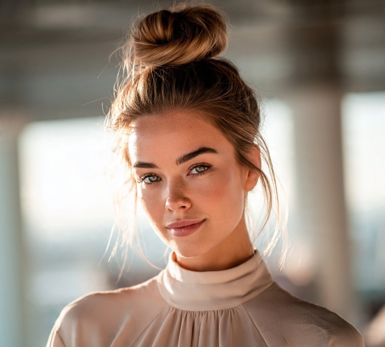 Bun Updo Hairstyles: 13 Trendy Ideas That Are Must To Try 7 6. Top Knot Bun Updo Hairstyles