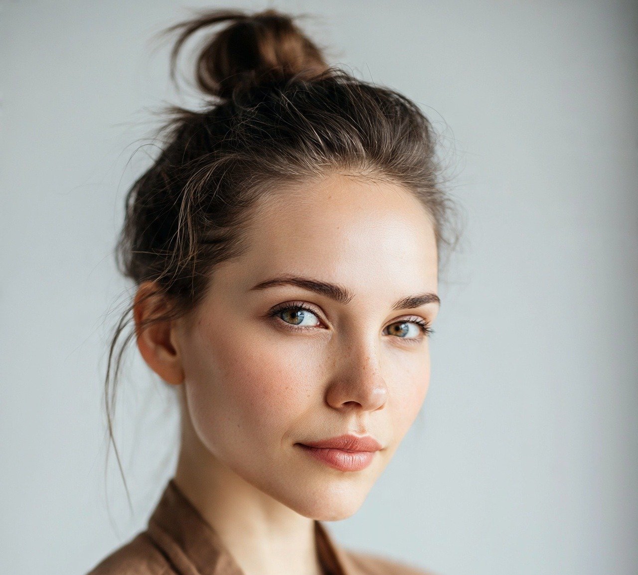 6. Top Knot Easy Hairstyles