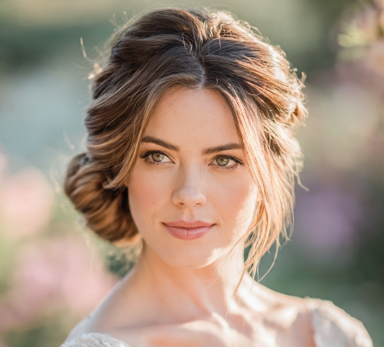 6. Twisted Low Side Bun Wedding Hairstyles Updo