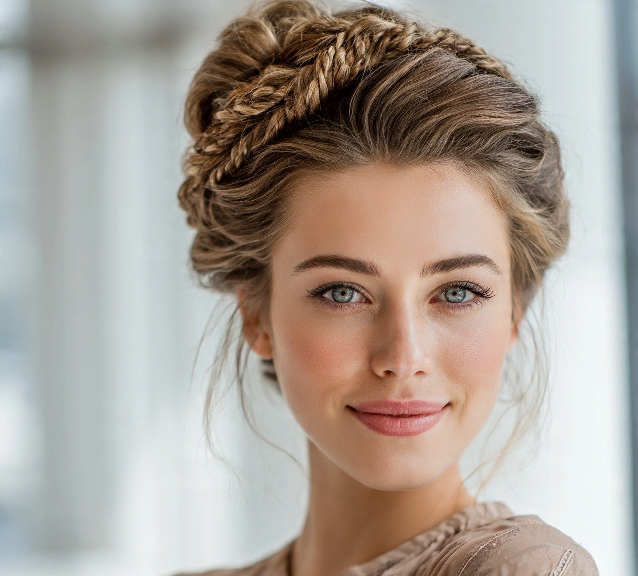 6. Twisted Rope Bun Cute Hairstyles